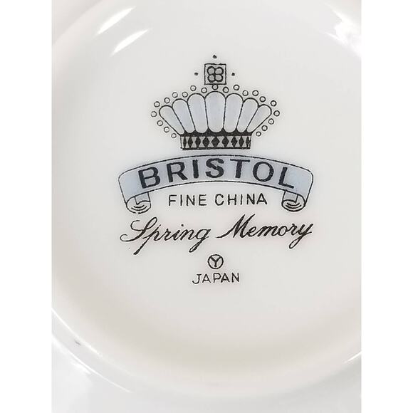 Bristol Tea Cup Spring Memory Fine China Japan Vintage Collectible Set of 6 - Picture 10 of 12